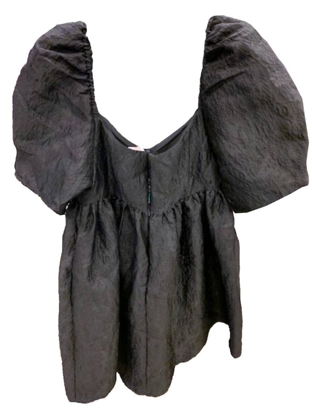 Joe Fresh x Jessi Cruickshank The Jessi Puff Sleeve Black Party Holiday Dress - Picture 6 of 9